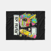 Funny 67th Day Of School, Vibes Funny Six Seven 67 フリースブランケット (正面(横))