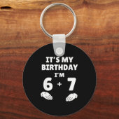 Funny 6 7 13th Birthday - 13th Birthday Six Seven  キーホルダー (正面)