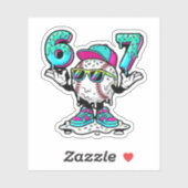 Funny 6 7 Baseball Drip Meme Vinyl Sticker シール (シート)