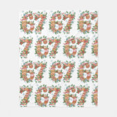 Funny 6-7 Brainrot Teen Meme Kids Christmas フリースブランケット (正面)