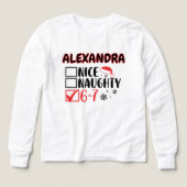 Funny 6-7 Christmas Checklist Custom Name Shirts (デザイン正面)