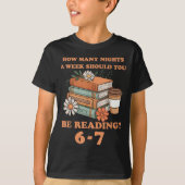 Funny 6-7 Englieacher 67 Meme Reading  Tシャツ (正面)