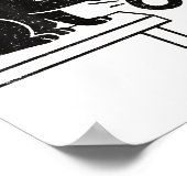 Funny 6 7 Meme Cat Knocking Off 67  ポスター (角)