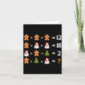 Funny 6 7 Meme Christmas Order Of Operations Math  カード (正面)