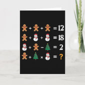 Funny 6 7 Meme Christmas Order Of Operations Math  カード (正面)