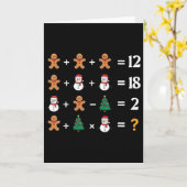 Funny 6 7 Meme Christmas Order Of Operations Math  カード (黄色い花)