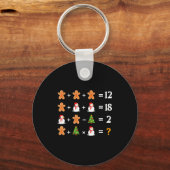 Funny 6 7 Meme Christmas Order Of Operations Math キーホルダー (正面)