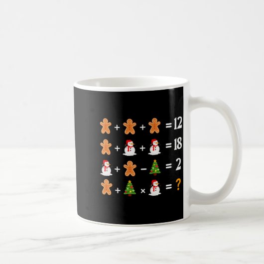 Funny 6 7 Meme Christmas Order Of Operations Math  コーヒーマグカップ (右)