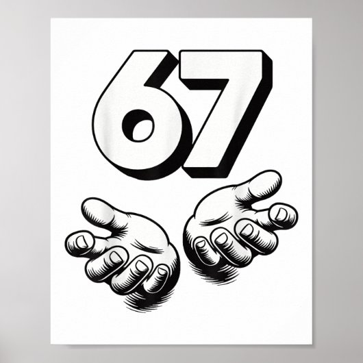 Funny 6 7 Meme Gen Alpha Gen Z Slang Six Seven  ポスター (正面)