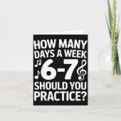 Funny 6 7 Meme Music Students Six Seven Outfit Mus カード (正面)