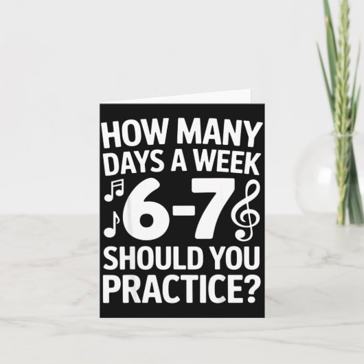 Funny 6 7 Meme Music Students Six Seven Outfit Mus カード (正面)