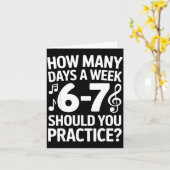 Funny 6 7 Meme Music Students Six Seven Outfit Mus カード (黄色い花)