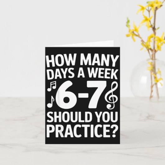 Funny 6 7 Meme Music Students Six Seven Outfit Mus カード (黄色い花)