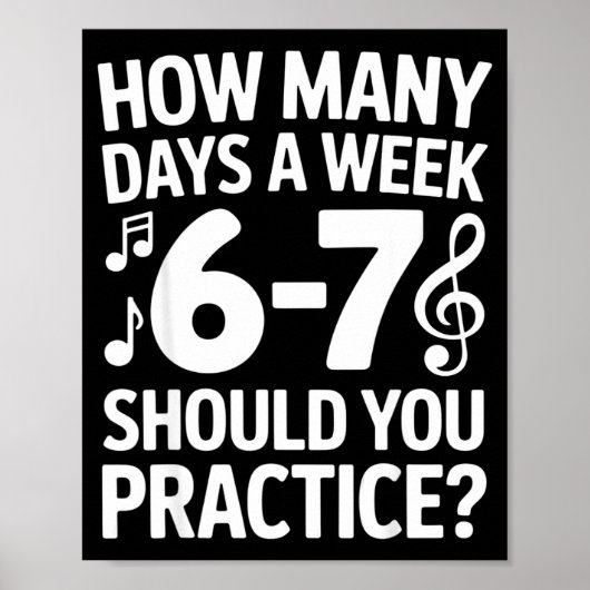 Funny 6 7 Meme Music Students Six Seven Outfit Mus ポスター (正面)