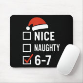 Funny 6-7 Meme Nice Naughty Christmas, Six Seven C マウスパッド (マウス)