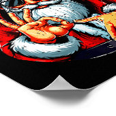 Funny 6 7 Meme Santa Christmas Men And Boys  ポスター (角)