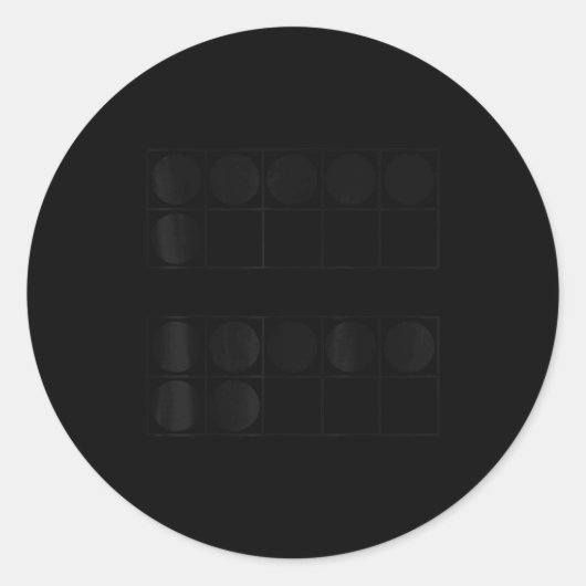 Funny 6 7 Number Teachers Students Six Seven Meme  ラウンドシール (正面)