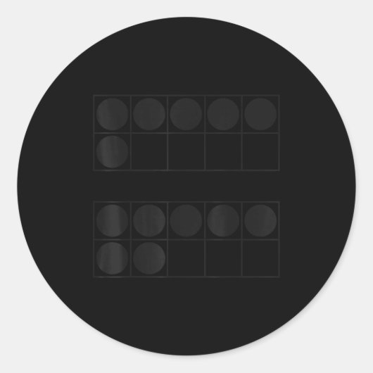 Funny 6 7 Number Teachers Students Six Seven Meme ラウンドシール (正面)