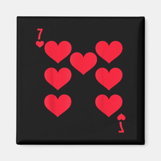 Funny 6 7 Of Hearts Matching 67 Meme Couple Valent マグネット (正面)