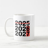 Funny 6 7 Party Happy New Year 2026 2027 67 Meme S コーヒーマグカップ (左)