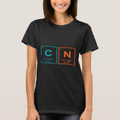 Funny 6 7 Periodic Table Carbon Nitrogen Humor  Tシャツ (正面)