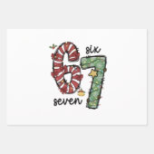 Funny 6 7  Santa Squad Sixty Seven Christmas ラッピングペーパーシート (正面2)