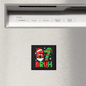Funny 6 7 Six Seven Bruh Meme Christmas Santa Elf マグネット (インサイチュ (食洗機))