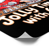 Funny 6 7 Six Seven Meme Christmas Santa Claus Wom ポスター (角)