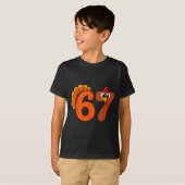 Funny 6 7 Six Seven Meme Thanksgiving Turkey Holid Tシャツ (正面フル)