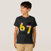 Funny 6 7 Six Seven Pencil Teacher Middle High Sch Tシャツ (正面フル)