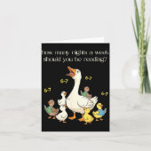 Funny 6 7 Six Seven Reading For Teacher Kids Book  カード (正面)