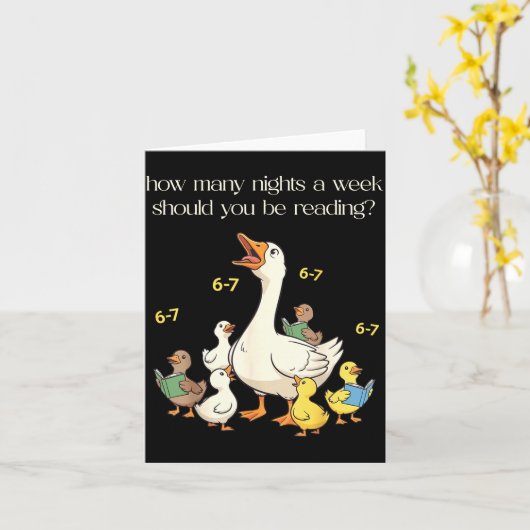 Funny 6 7 Six Seven Reading For Teacher Kids Book  カード (黄色い花)