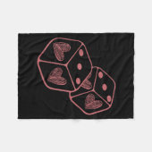 Funny 6 7 Valentine Couples Matching Love Heart Pl フリースブランケット (正面(横))