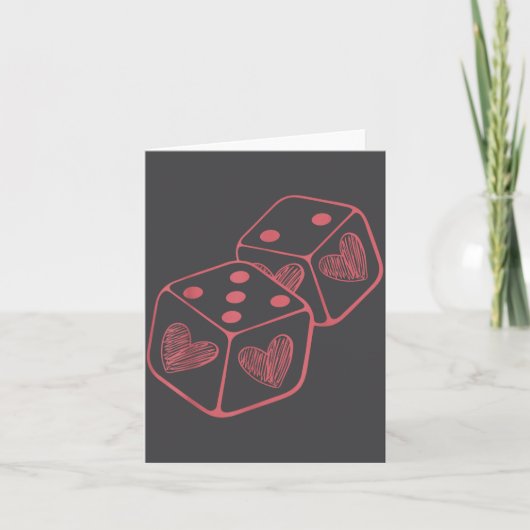 Funny 6 7 Valentine Love Heart Playing Card Couple カード (正面)