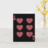 Funny 6 7 Valentine Love Heart Playing Card Matchi カード (黄色い花)