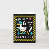 Funny 6 Afraid Of 7 Silly Goose Six Seven 67 Meme カード (正面)