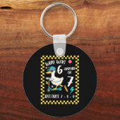 Funny 6 Afraid Of 7 Silly Goose Six Seven 67 Meme キーホルダー (正面)