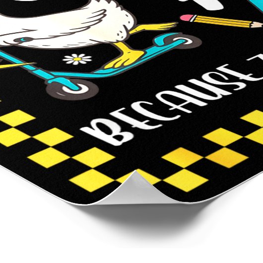 Funny 6 Afraid Of 7 Silly Goose Six Seven 67 Meme ポスター (角)