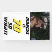 Funny 70 so what Quote Photo 70th Birthday Party 横断幕 (横)