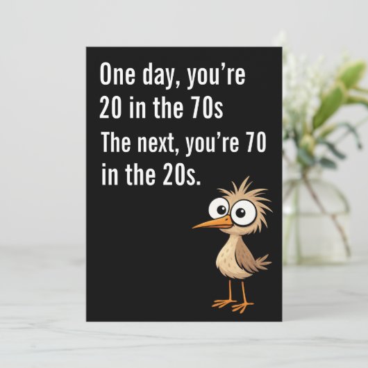 Funny 70th Birthday Card 70th Birthday Card Dad カード (スタンド正面)