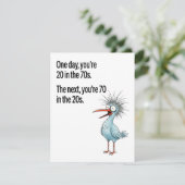 Funny 70th Birthday Card Dad Getting Older Bird シーズンカード (スタンド正面)