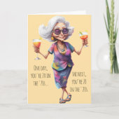 Funny 70th Birthday Card for Women カード (正面)