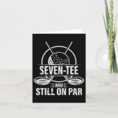 Funny 70th Birthday Golf Pun Golfing 70 Year Old G カード (正面)
