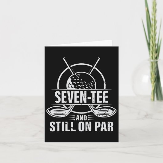 Funny 70th Birthday Golf Pun Golfing 70 Year Old G カード (正面)