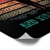 Funny 70th Birthday Golf Pun Golfing 70 Year Old G ポスター (角)