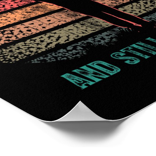 Funny 70th Birthday Golf Pun Golfing 70 Year Old G ポスター (角)