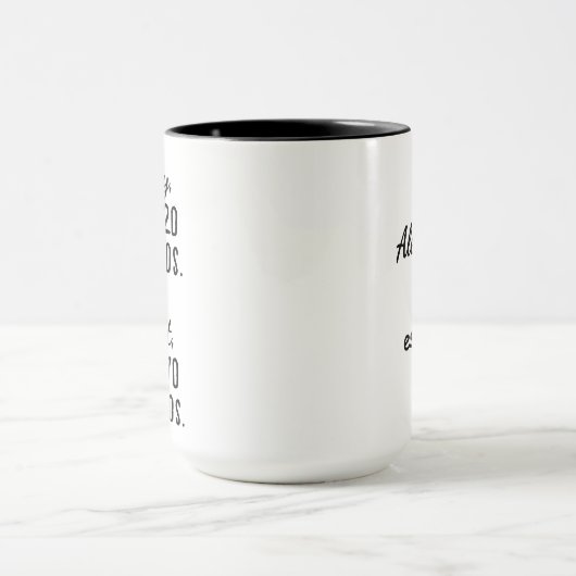 Funny 70th Birthday Personalized Mug - Age Humor マグカップ (中央)