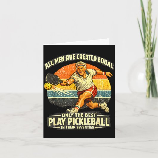 Funny 70th birthday pickleball player 70 years old カード (正面)