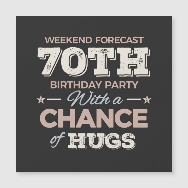 Funny 70th birthday sayings (正面)