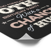 Funny 70th birthday sayings ポスター (角)